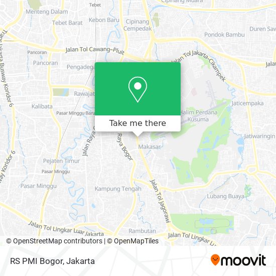 RS PMI Bogor map