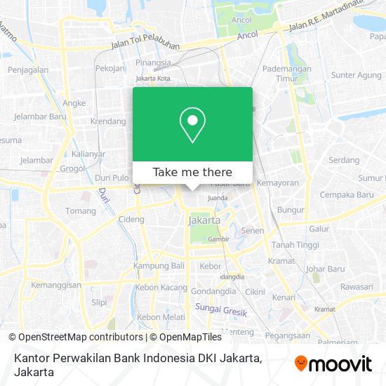 Kantor Perwakilan Bank Indonesia DKI Jakarta map