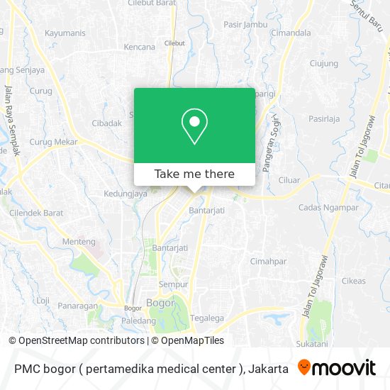 PMC bogor ( pertamedika medical center ) map
