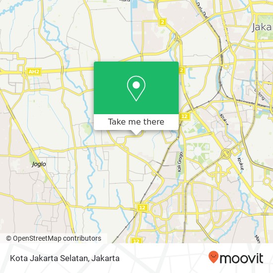 Kota Jakarta Selatan map