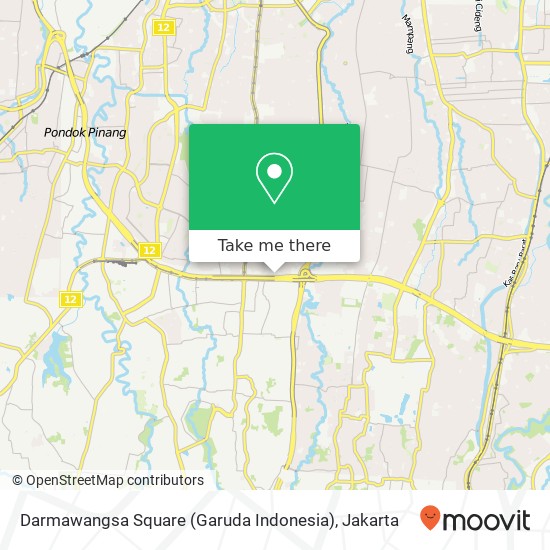 Darmawangsa Square (Garuda Indonesia) map