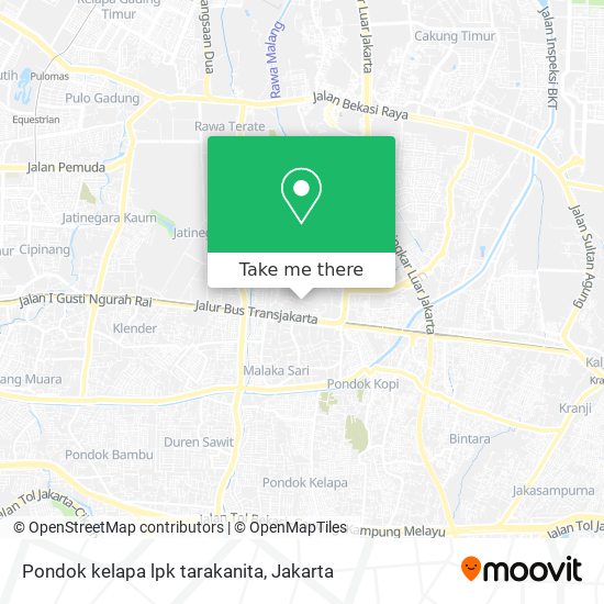 Pondok kelapa lpk tarakanita map