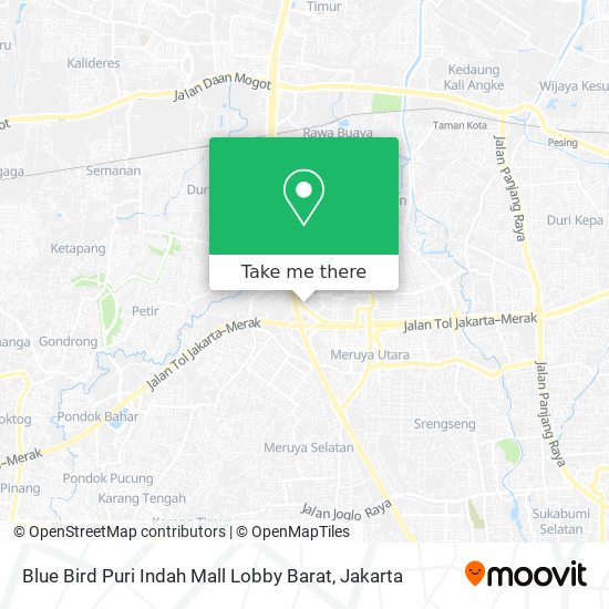 Blue Bird Puri Indah Mall Lobby Barat map