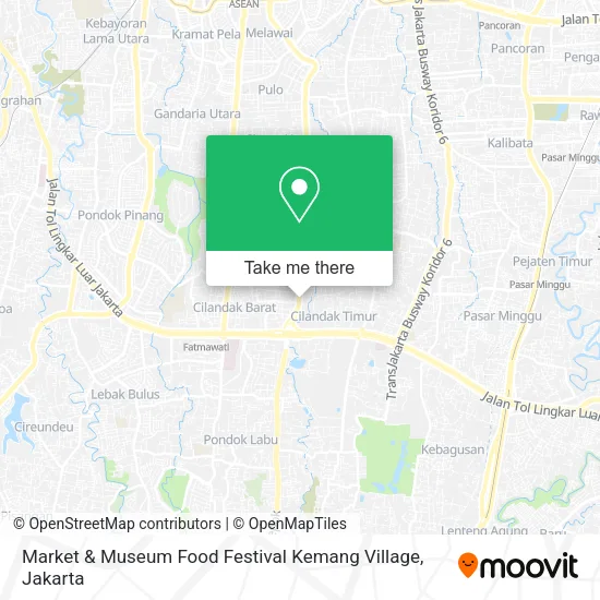 Market & Museum Food Festival Kemang Village map