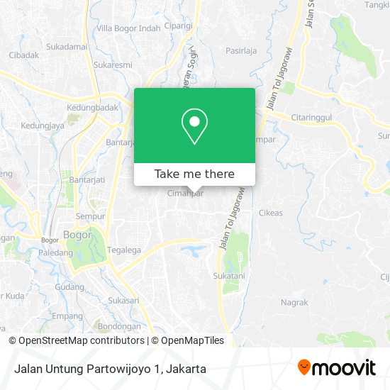 Jalan Untung Partowijoyo 1 map