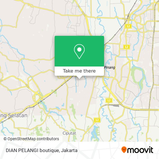 DIAN PELANGI boutique map