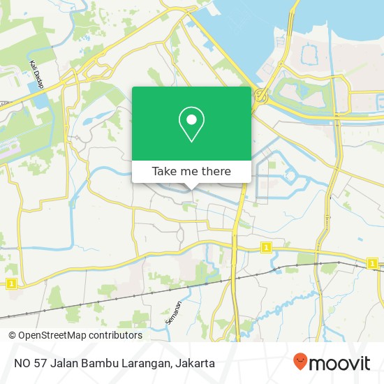 NO 57 Jalan Bambu Larangan map