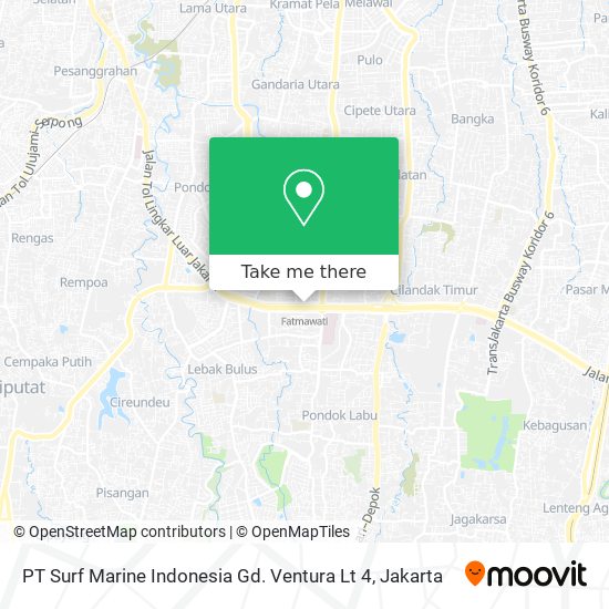PT Surf Marine Indonesia Gd. Ventura Lt 4 map
