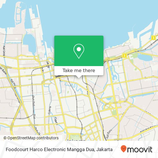 Foodcourt Harco Electronic Mangga Dua map