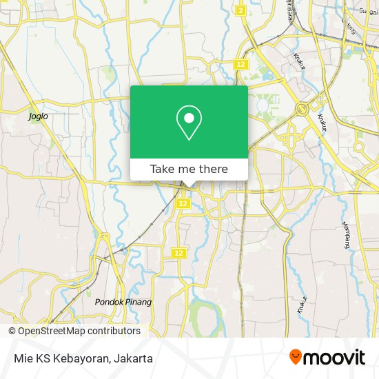Mie KS Kebayoran map