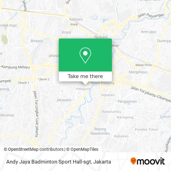 Andy Jaya Badminton Sport Hall-sgt map