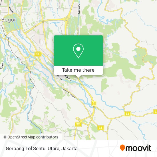 Gerbang Tol Sentul Utara map