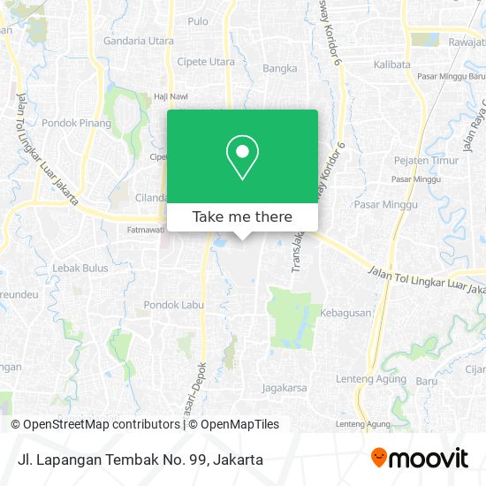 Jl. Lapangan Tembak No. 99 map