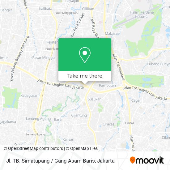 Jl. TB. Simatupang / Gang Asam Baris map