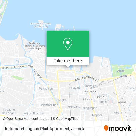 Indomaret Laguna Pluit Apartment map