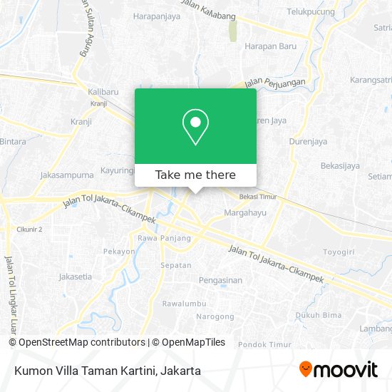 Kumon Villa Taman Kartini map