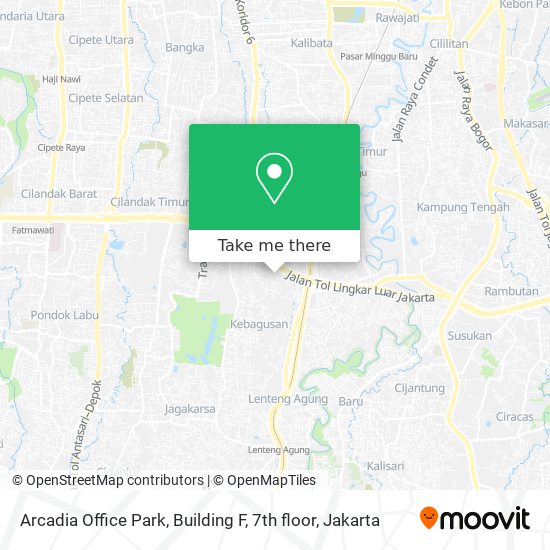 Arcadia Office Park, Building F, 7th floor map