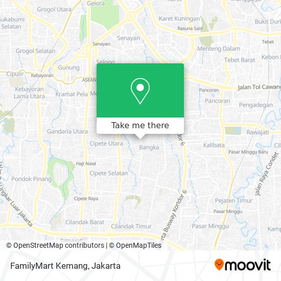 FamilyMart Kemang map