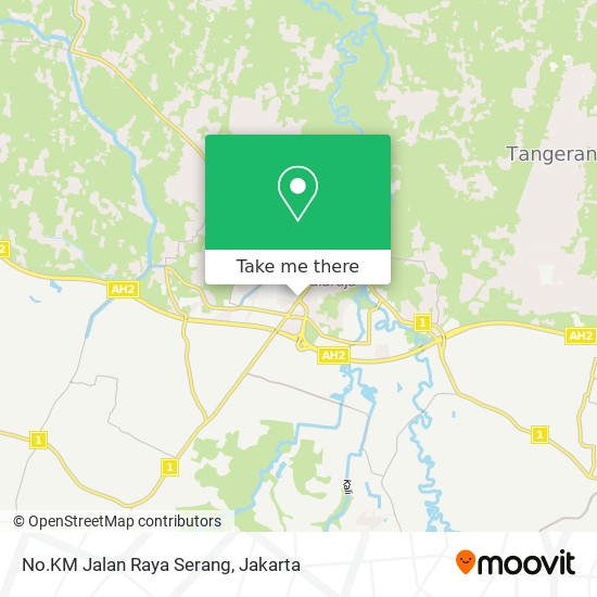 No.KM Jalan Raya Serang map