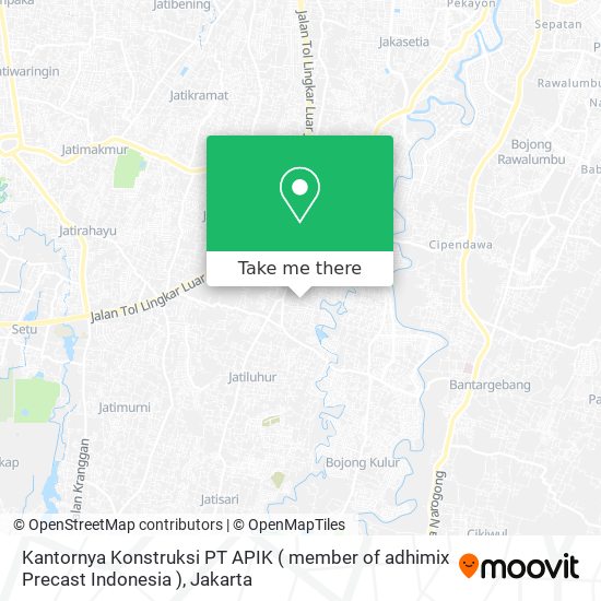 Kantornya Konstruksi PT APIK ( member of adhimix Precast Indonesia ) map