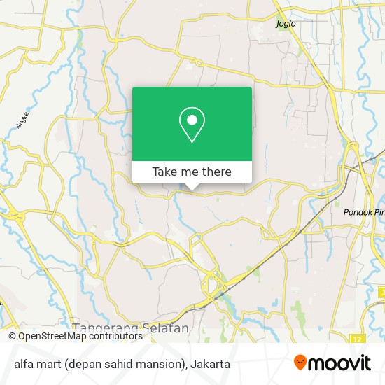 alfa mart (depan sahid mansion) map