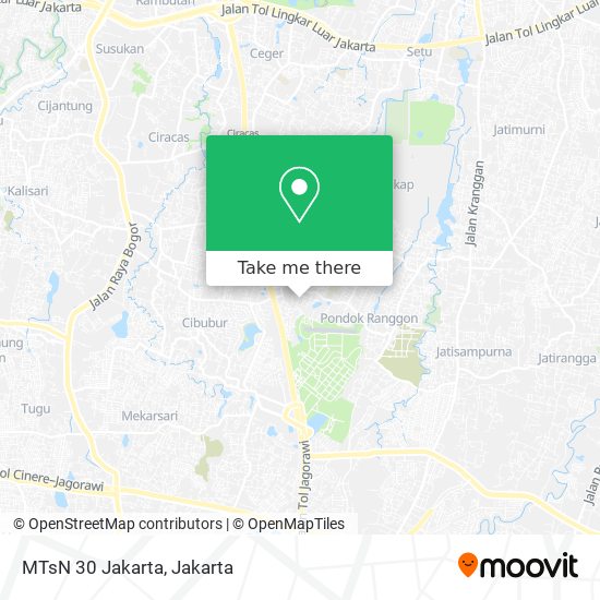 MTsN 30 Jakarta map