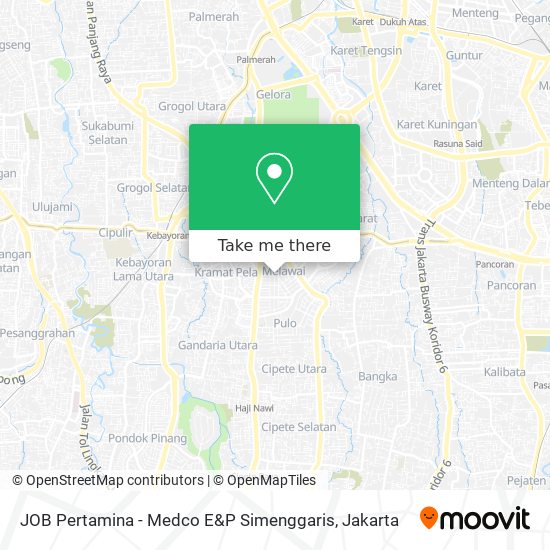 JOB Pertamina - Medco E&P Simenggaris map