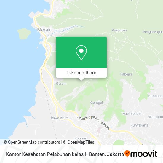 Kantor Kesehatan Pelabuhan kelas II Banten map