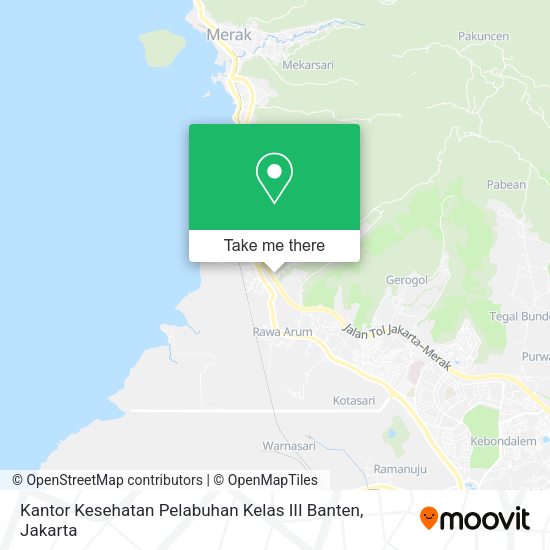 Kantor Kesehatan Pelabuhan Kelas III Banten map