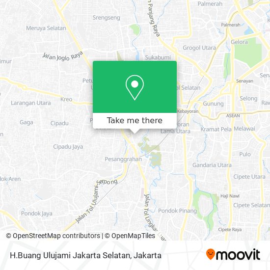 H.Buang Ulujami Jakarta Selatan map