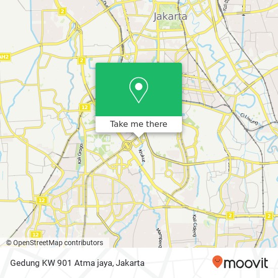 Gedung KW 901 Atma jaya map