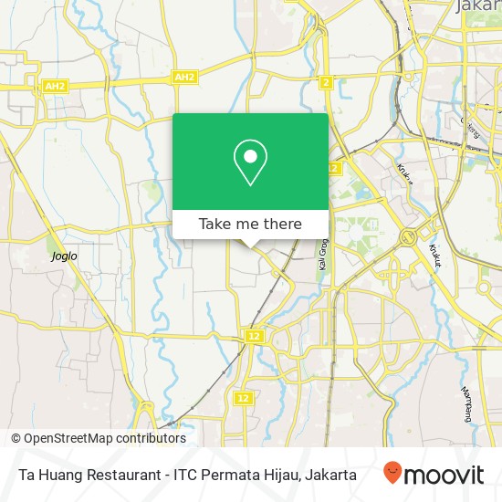 Ta Huang Restaurant - ITC Permata Hijau map