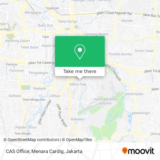 CAS Office, Menara Cardig map