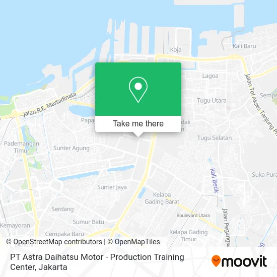 PT Astra Daihatsu Motor - Production Training Center map