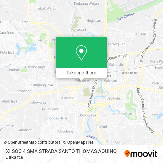 XI SOC 4 SMA STRADA SANTO THOMAS AQUINO map