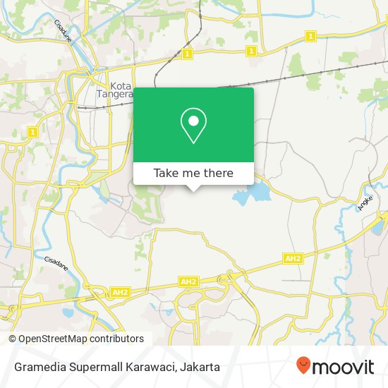 Gramedia Supermall Karawaci map