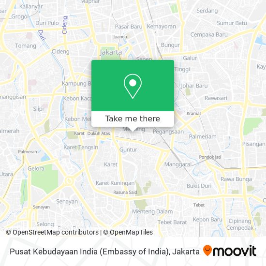 Pusat Kebudayaan India (Embassy of India) map