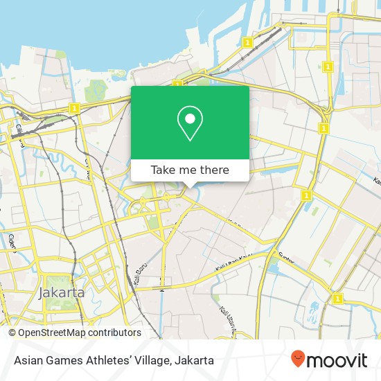 Asian Games Athletes’ Village map