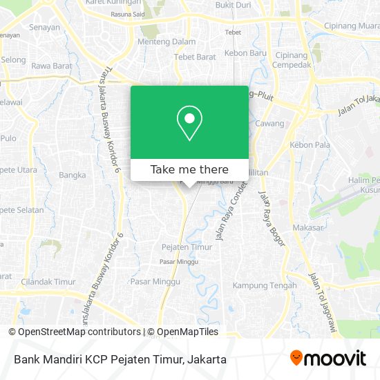 Bank Mandiri KCP Pejaten Timur map