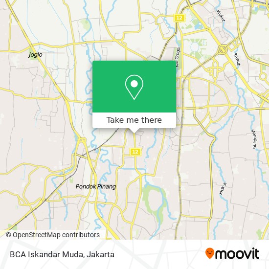 BCA Iskandar Muda map