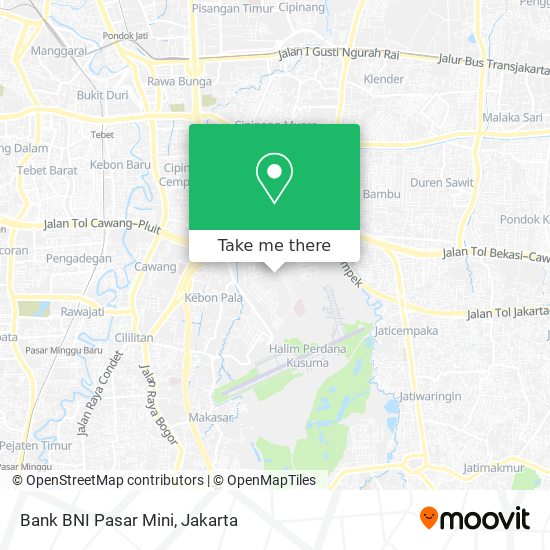 Bank BNI Pasar Mini map