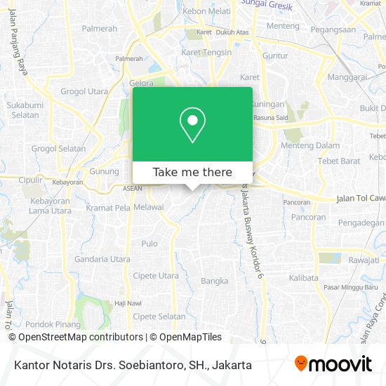 Kantor Notaris Drs. Soebiantoro, SH. map