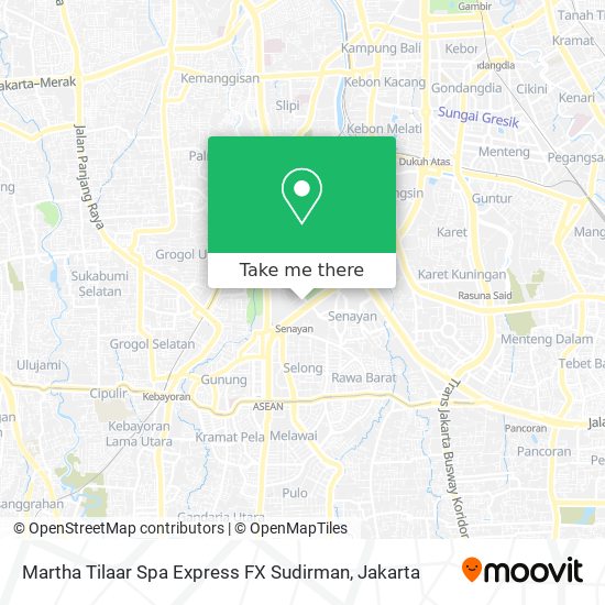 Martha Tilaar Spa Express FX Sudirman map