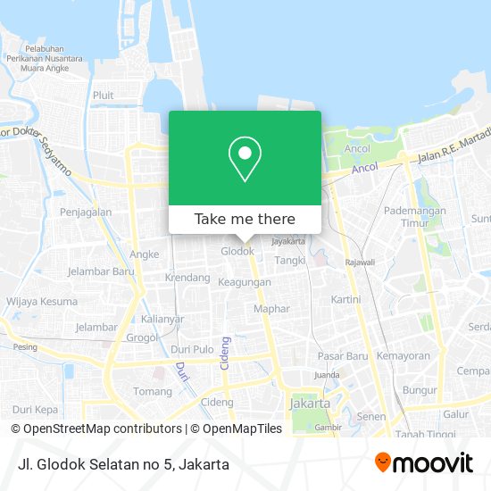 Jl. Glodok Selatan no 5 map