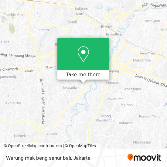 Warung mak beng sanur bali map