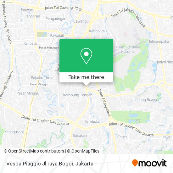 Vespa Piaggio Jl.raya Bogor map