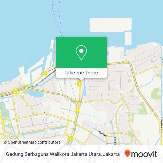 Gedung Serbaguna Walikota Jakarta Utara map