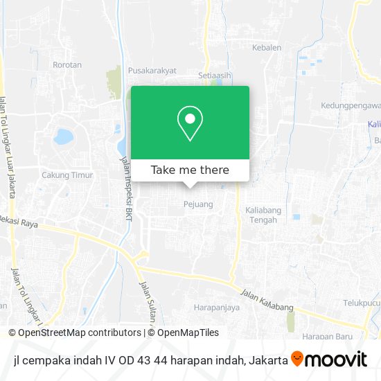 jl cempaka indah IV OD 43 44 harapan indah map