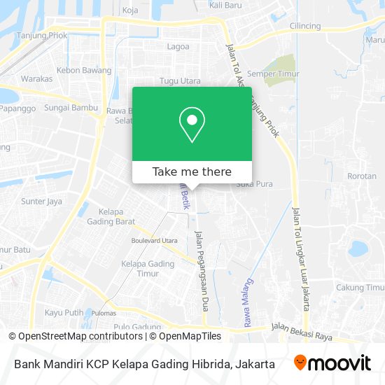 Bank Mandiri KCP Kelapa Gading Hibrida map