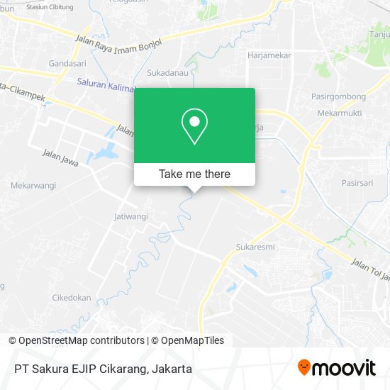PT Sakura EJIP Cikarang map